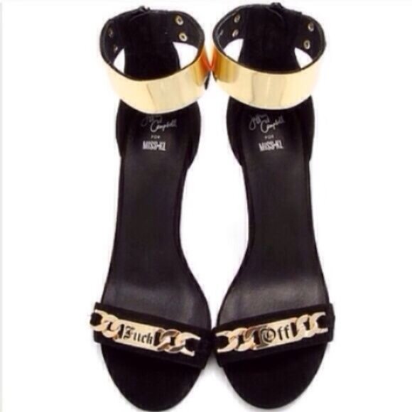 Jeffrey Campbell X Miss KL Malice F*ck Off Heels Size 9 - Picture 1 of 15